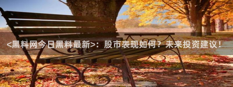 吃瓜爆料网不打烊回家：<黑料网今日黑料最新>：股市表现如何？未来投资建议！